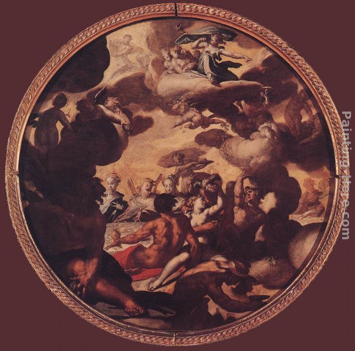 The Marriage of Cupid and Psyche painting - Abraham Bloemaert The Marriage of Cupid and Psyche art painting